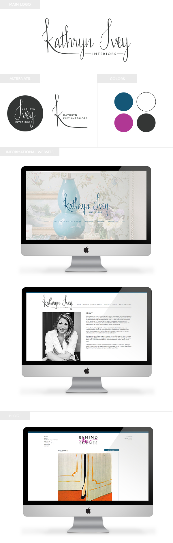 Kathryn Ivey Interiors | Brand and Website Design for Kathryn Ivey Interiors by Emily M. Thompson | Indie Shopography