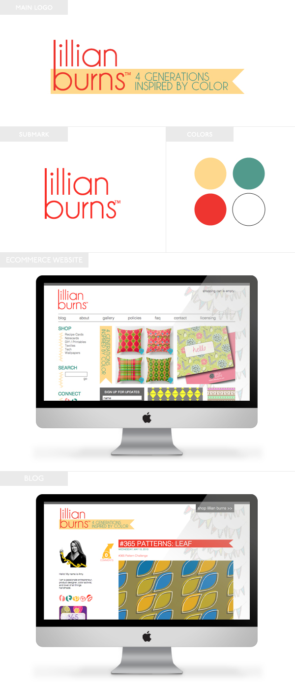 Lillian Burns | Branding, eCommerce Web Design, and Blog Design by Emily M. Thompson | Indie Shopography