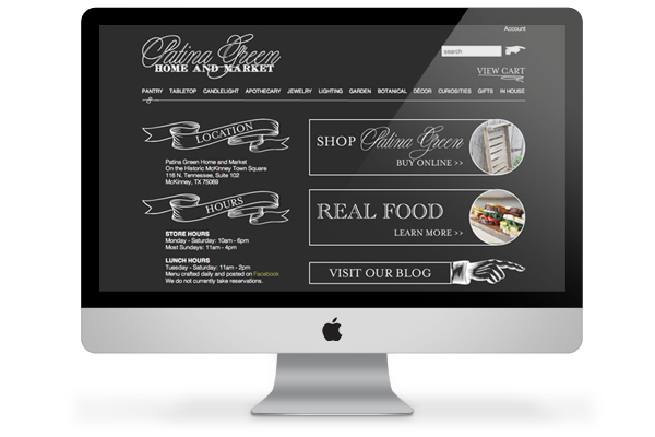 Patina Green | eCommerce Web Design by Emily M. Thompson | Indie Shopography