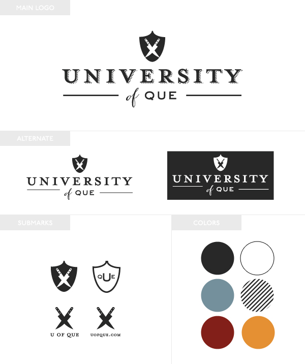 U of Que | Brand Design by Emily M. Thompson | Indie Shopography
